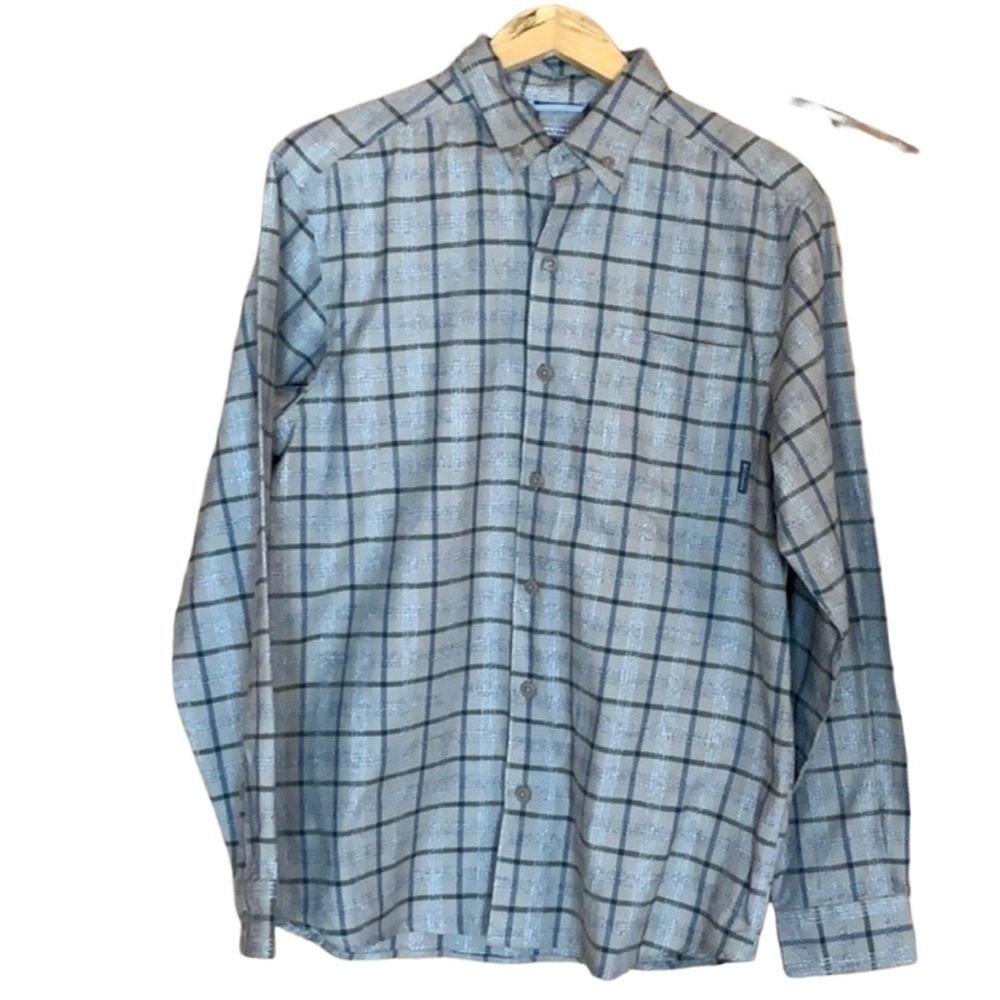 Columbia brushed cotton button down plaid shirt Size Small